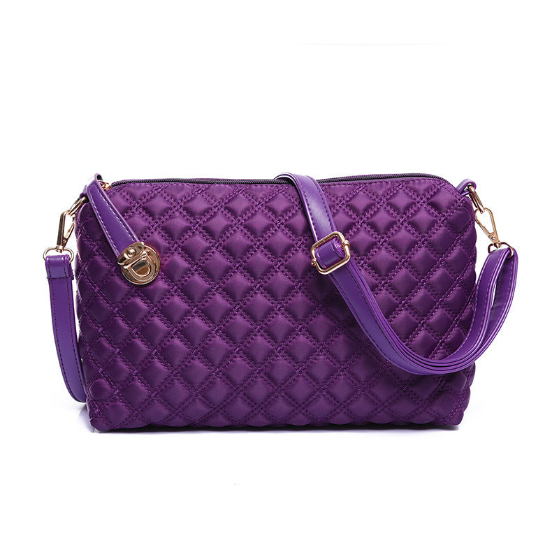 Women's Match Sets Combination Nylon Embroidery Thread Shoulder Bags
