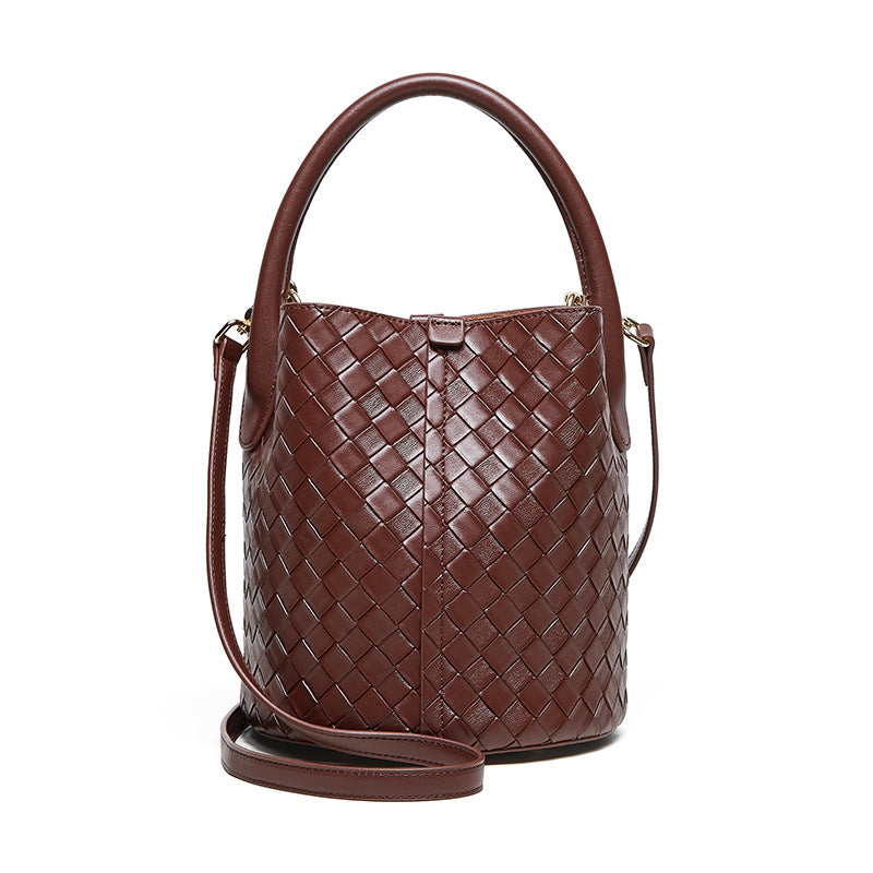 Women's Unique High-grade Genuine Leather Weaving Crossbody Bags