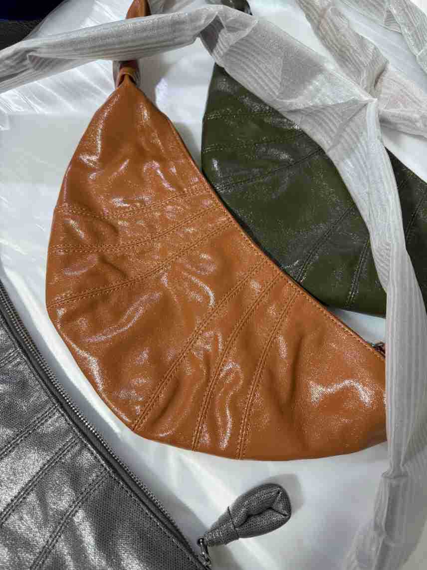 Innovative Beautiful Linen Coated Croissant Dumpling Bags