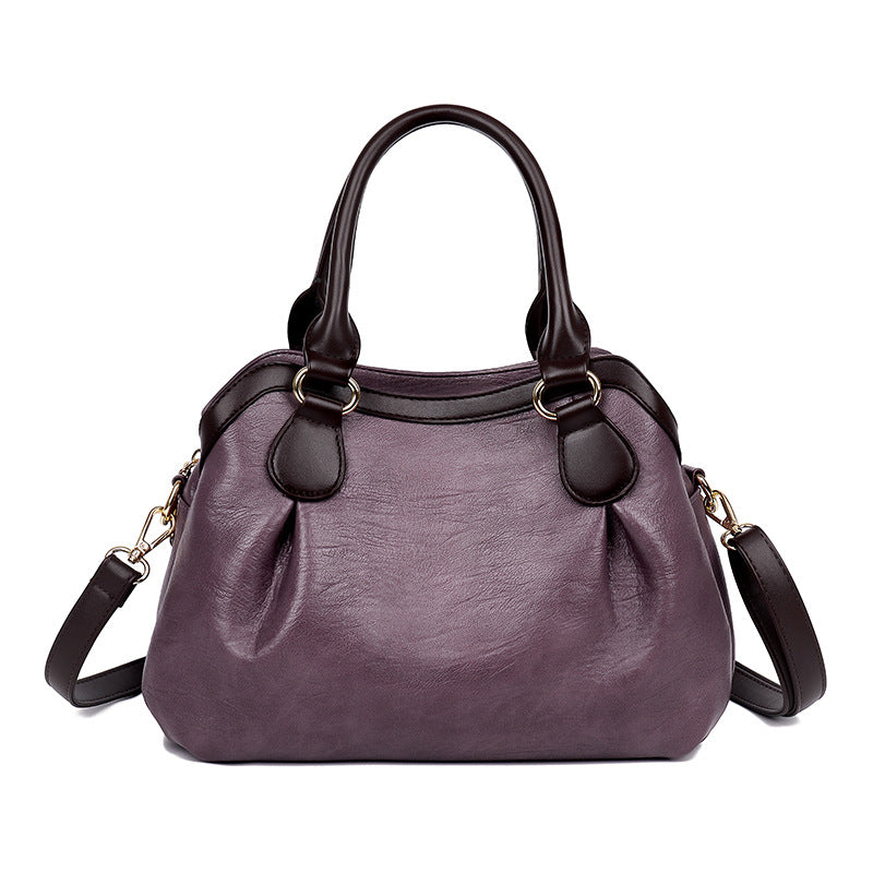 Women's Popular Fashionable Elegant Commuter Vintage Sheepskin Handbags