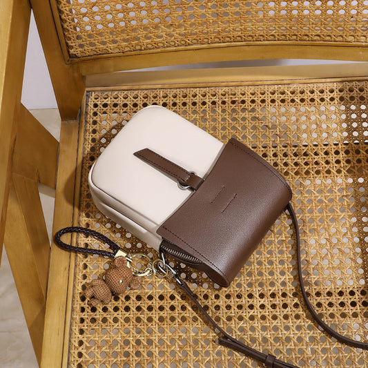 Women's Mobile Summer High Sense Mini Genuine Crossbody Bags