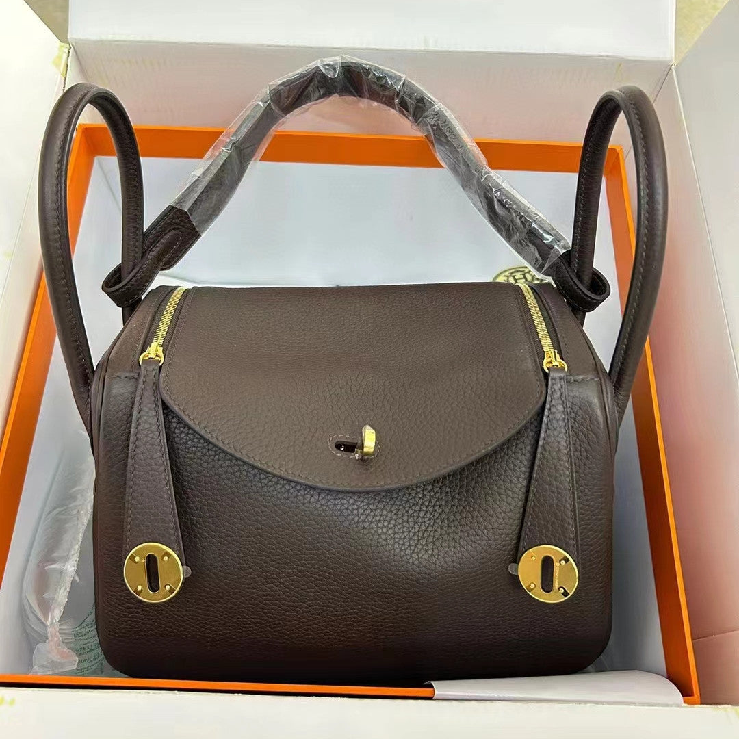Women's Layer Doctor Lychee Pattern Lindy Medical Box Shoulder Bags