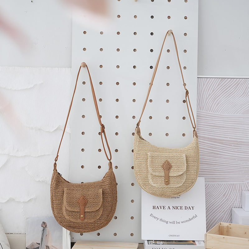 Women's Vacation Style Fashion Retro Large Capacity Crossbody Bags