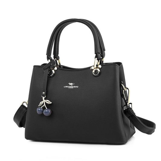 Women's Attractive Fashion Mother Soft Leather Handbags