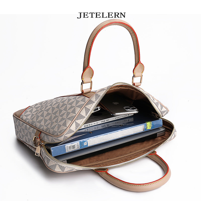 Durable Unisex Computer Spring Fashion Geometric Handbags