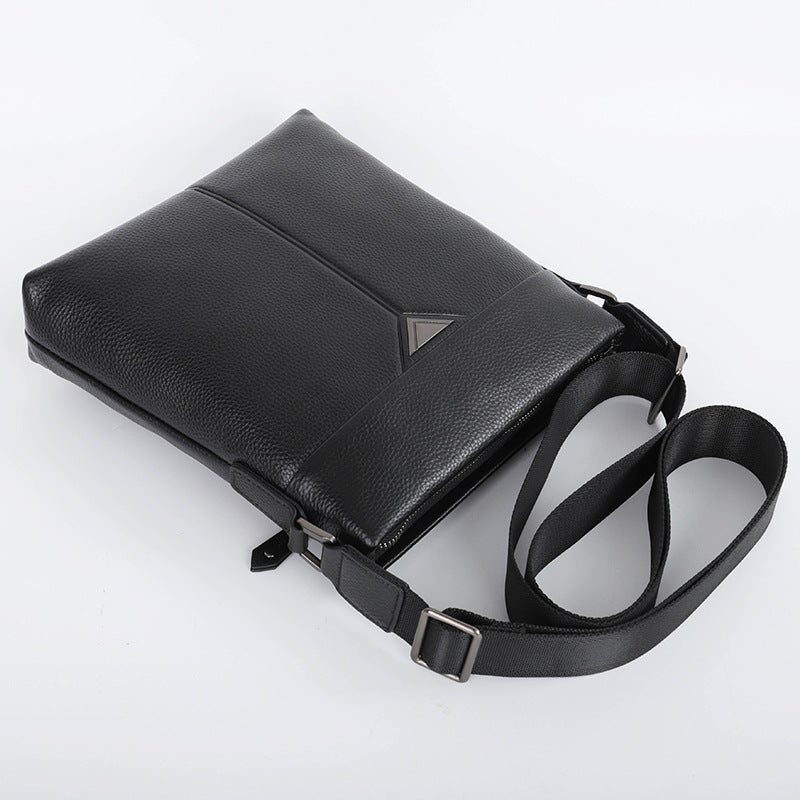 Men's Fashion Trendy Genuine Leather Business Commute Men's Messenger Bags
