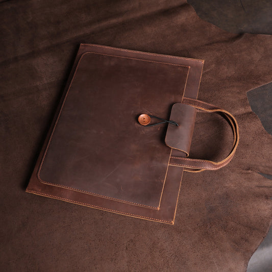 Men's Horse Leather Business Computer Conference First Men's Briefcases