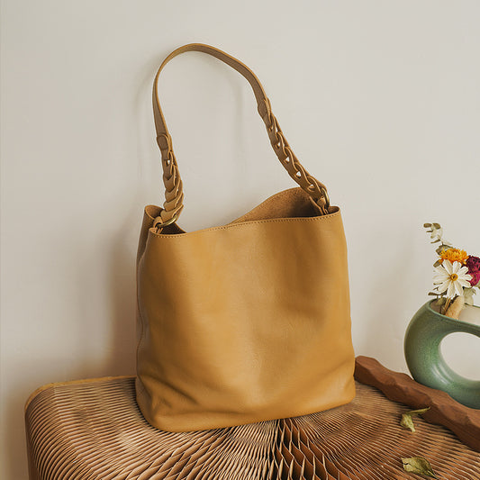 Women's Design Genuine Leather Large Capacity Stylish Tote Bags