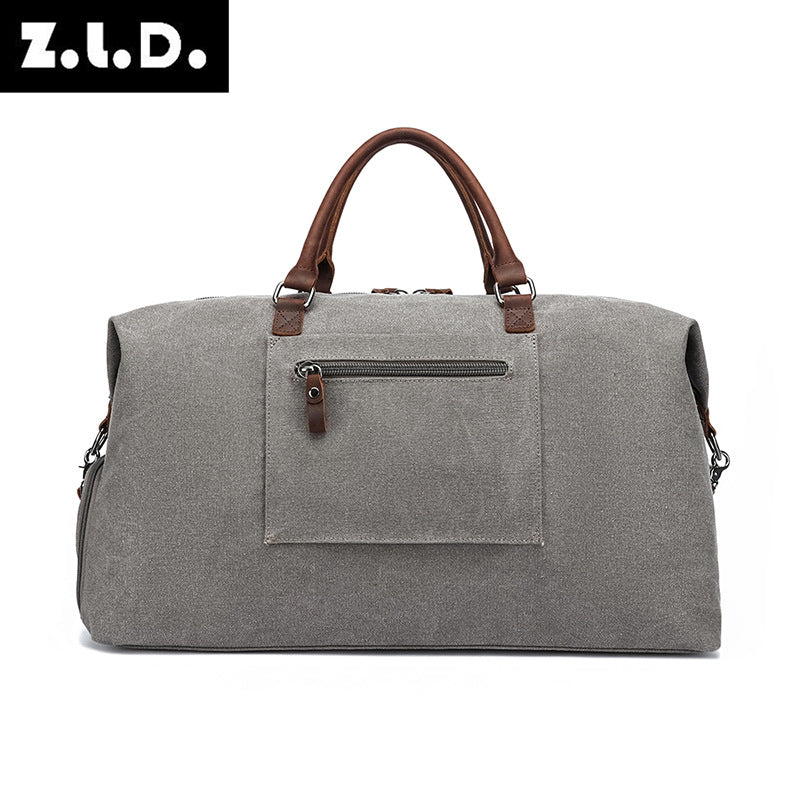 Men's Horse Leather Portable Business With Shoe Travel Bags