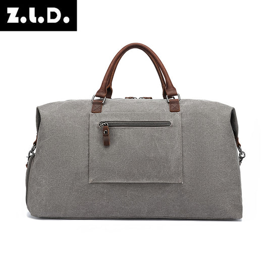 Men's Horse Leather Portable Business With Shoe Travel Bags