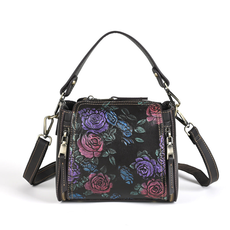 Women's Leather First Layer Cowhide Retro Mother Bags