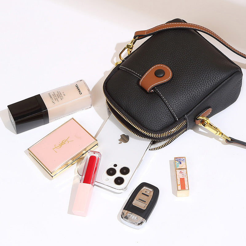 Women's First Layer Cowhide Fashion Soft Leather Shoulder Bags