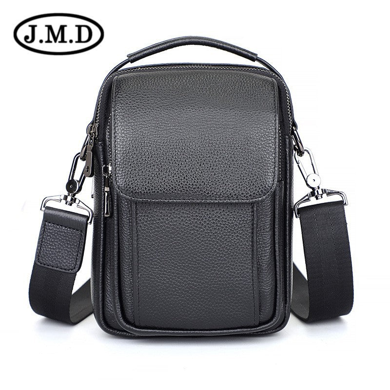Men's Simple Leather Fashion Napa Waterproof Korean Men's Shoulder Bags
