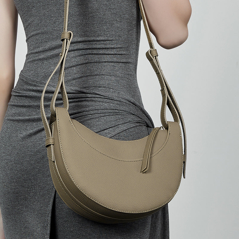 Women's Layer Cowhide Design Advanced Texture Selenodont Crossbody Bags