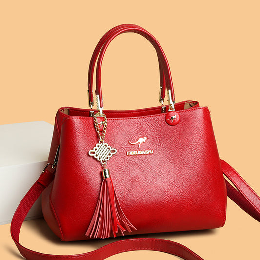 Women's Luxury Classy Mom Soft Leather Large Crossbody Bags