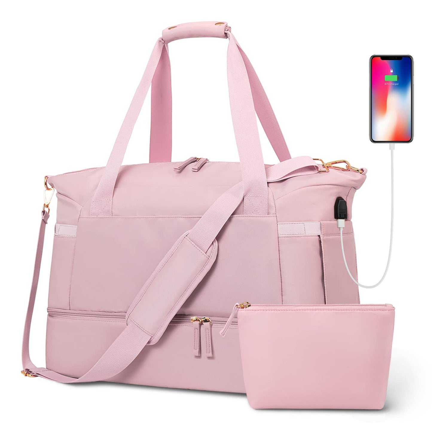 Classy Fitness Convenient Weekend Overnight With Travel Bags