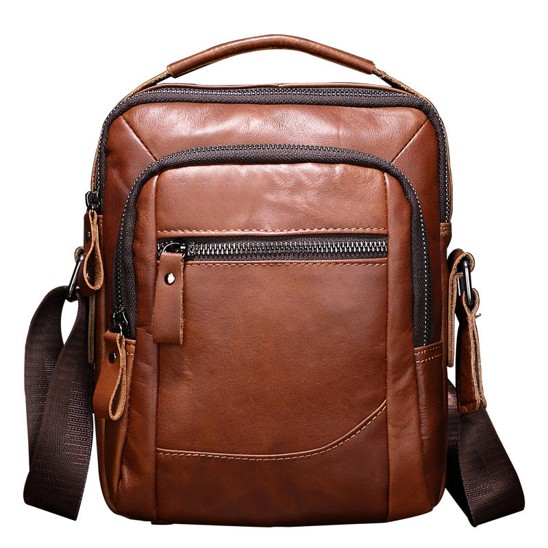 Men's Household Genuine Leather Business Multifunction Soft Men's Shoulder Bags