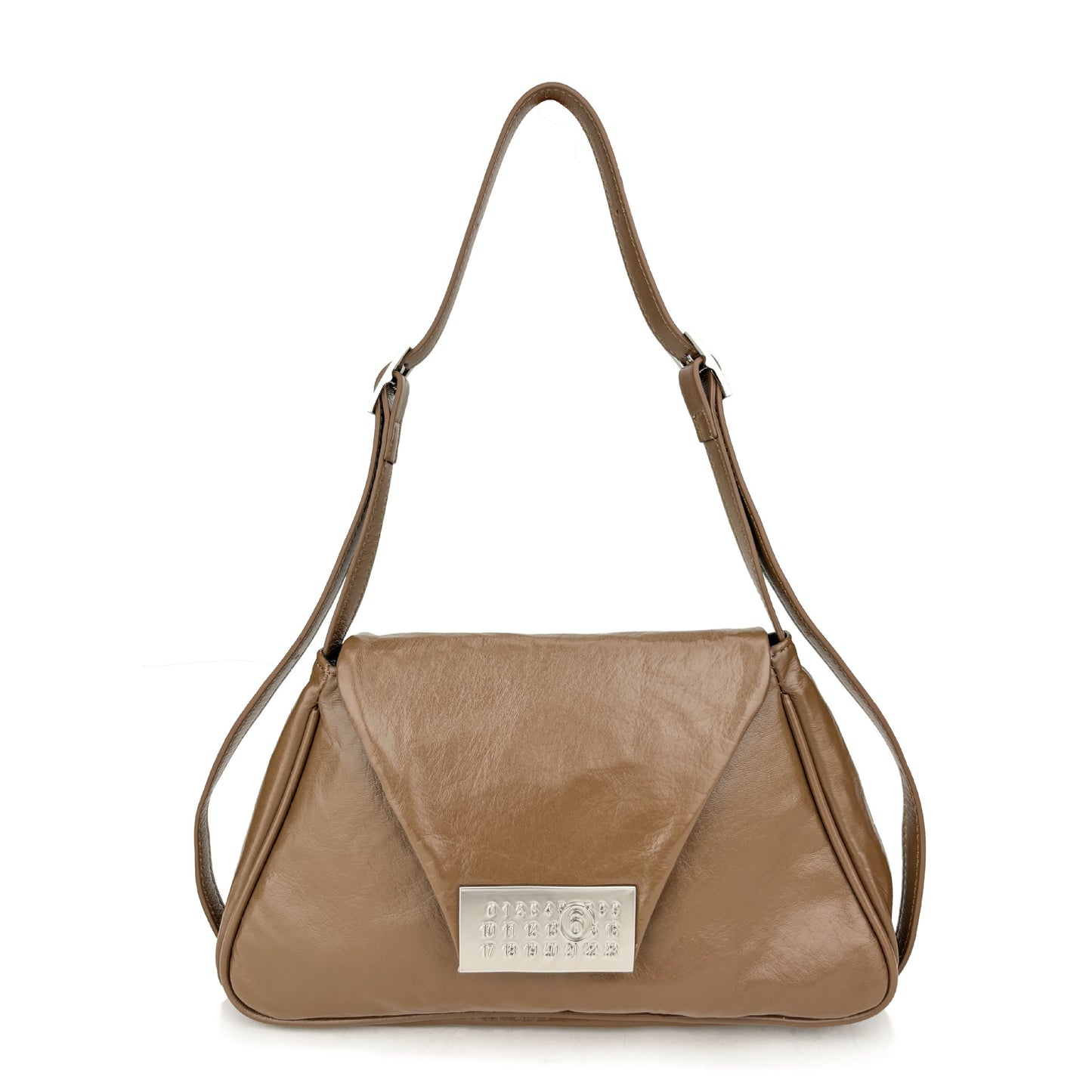 Autumn First Layer Cowhide Trapezoidal Fashion Crossbody Bags