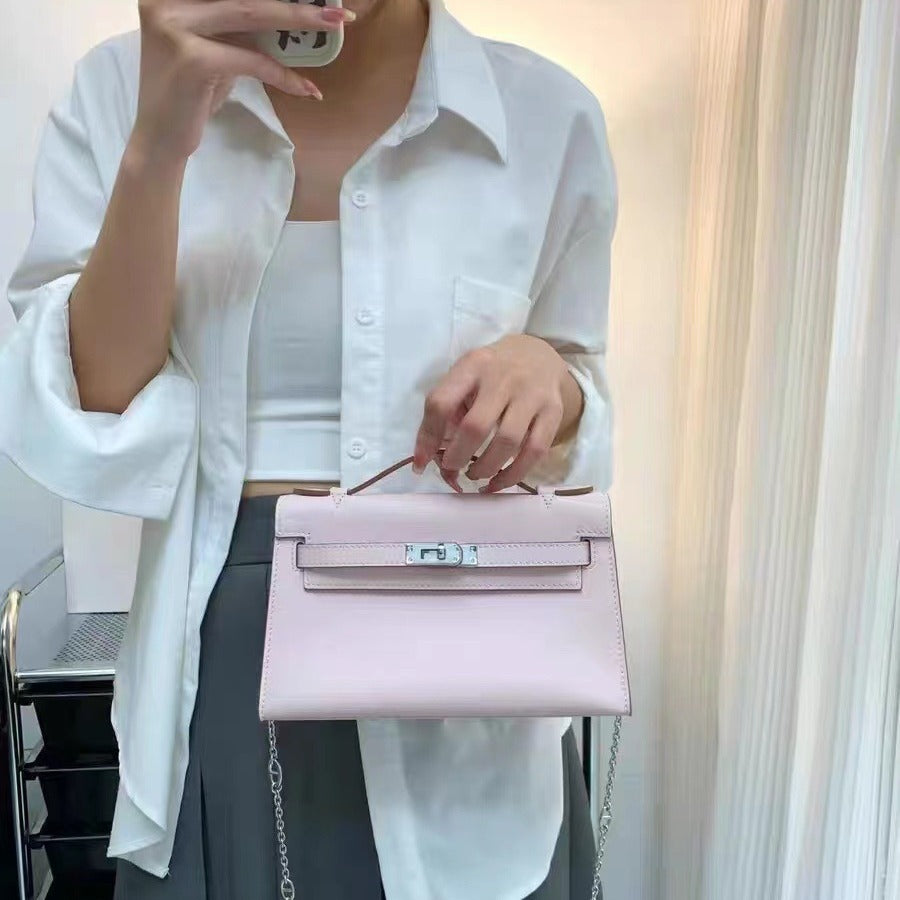 Women's Generation Kelly Mini Genuine Leather Chain Crossbody Bags