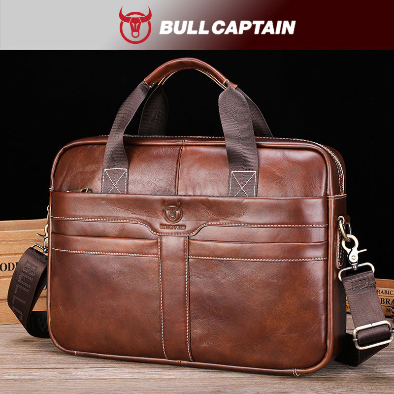 Men's Goods Genuine Business Vintage First Layer Men's Briefcases