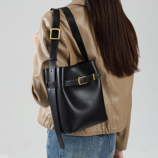 Women's Genuine Leather High-grade Retro Cowhide Lucky Crossbody Bags