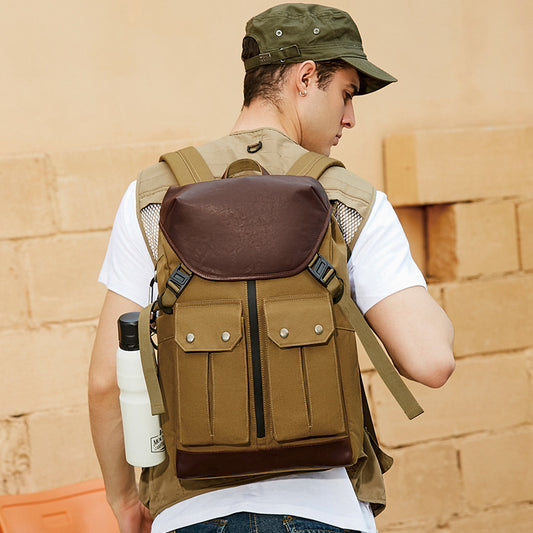 Men's Retro Computer Large Capacity Fashionable Oxford Backpacks