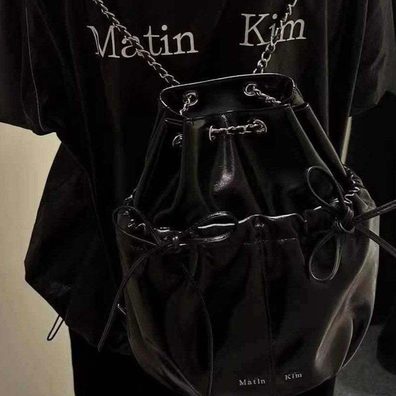 Comfortable Beautiful Design Bow Chain Fashion Backpacks