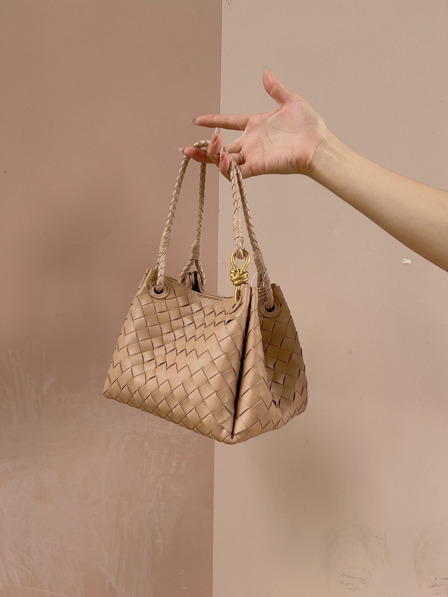 Woven Parachute Shu Portable Vegetable Basket Shoulder Bags