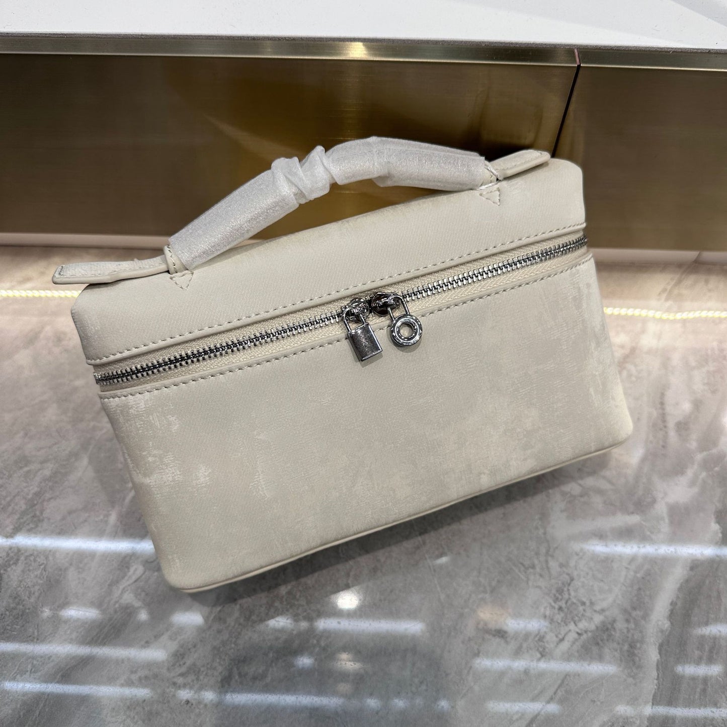 Women's Genuine Leather Lunch Box Kelly Lychee Pattern Shoulder Bags