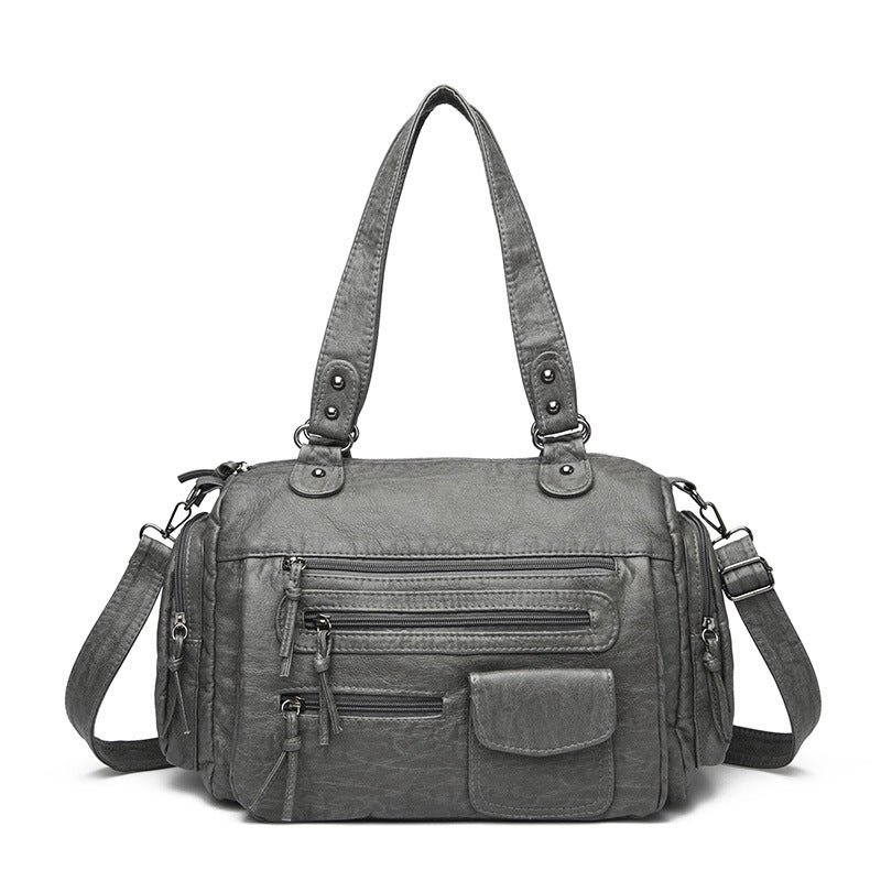 Women's Pocket Motorcycle Advanced Texture Fashion Commuter Shoulder Bags