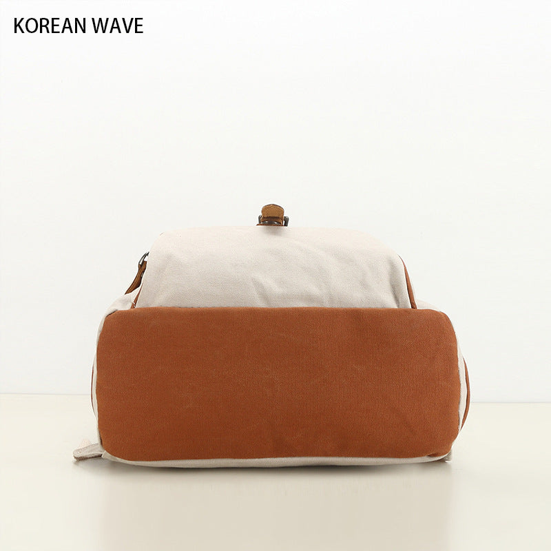 Women's Niche Fashionable Large Capacity Canvas With Backpacks