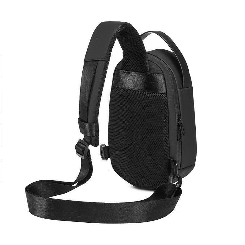 Men's Hard Waterproof Large Capacity Street Trendy Men's Chest Bags
