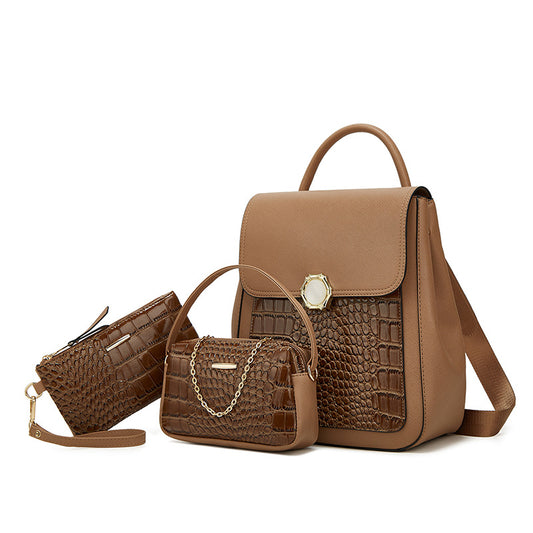 Women's Fashion Korean Style Three-piece Suit Backpacks