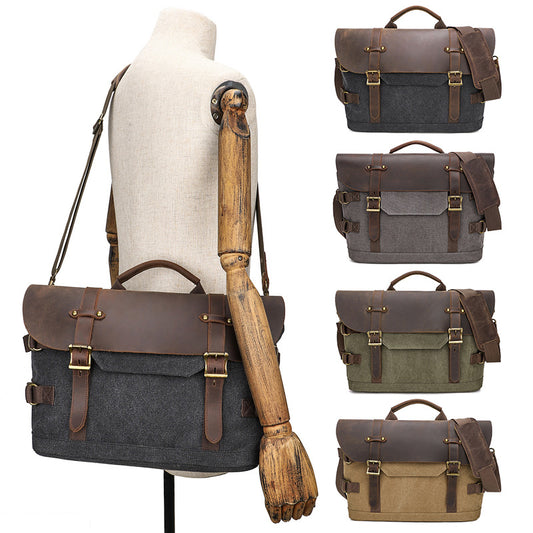 Men's Durable Stylish Canvas Vintage Computer Men's Messenger Bags