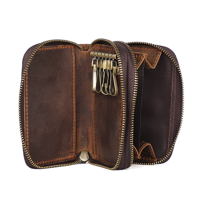 Retro Leather Crazy Horse Car Hand Bags