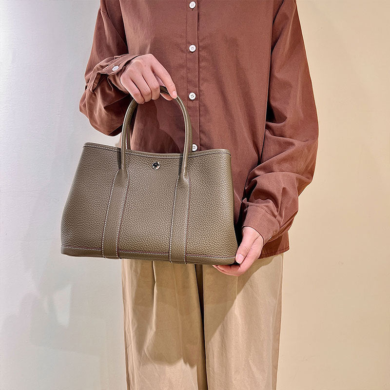 Women's Artisan Genuine Leather Portable Imported Cowhide Tote Bags