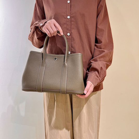 Women's Artisan Genuine Leather Portable Imported Cowhide Tote Bags