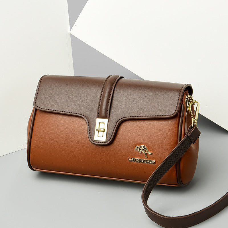Simple Korean Style Soft Leather Flip Bags