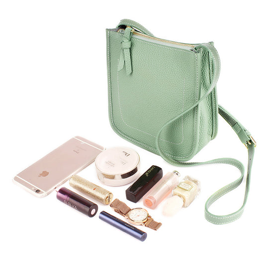 Women's Fashion Simple Genuine Leather High-grade Large Crossbody Bags