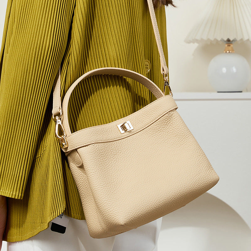Commuter High-grade Genuine Leather Single Female Crossbody Bags