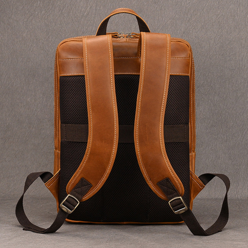 Men's Genuine Leather Vintage Computer Crazy Horse Bags