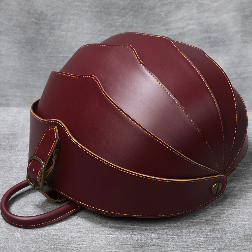 Women's & Men's Personalized Beetle Leather Creativity First Layer Backpacks