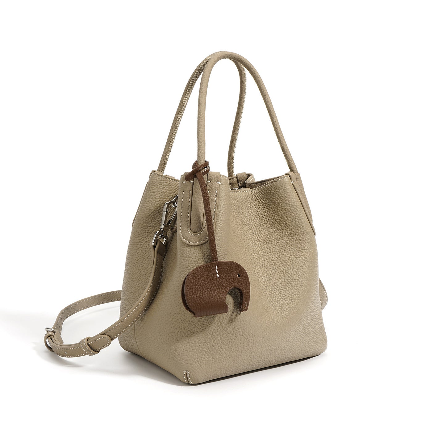 Layer Cowhide Vegetable Basket Versatile High Handbags
