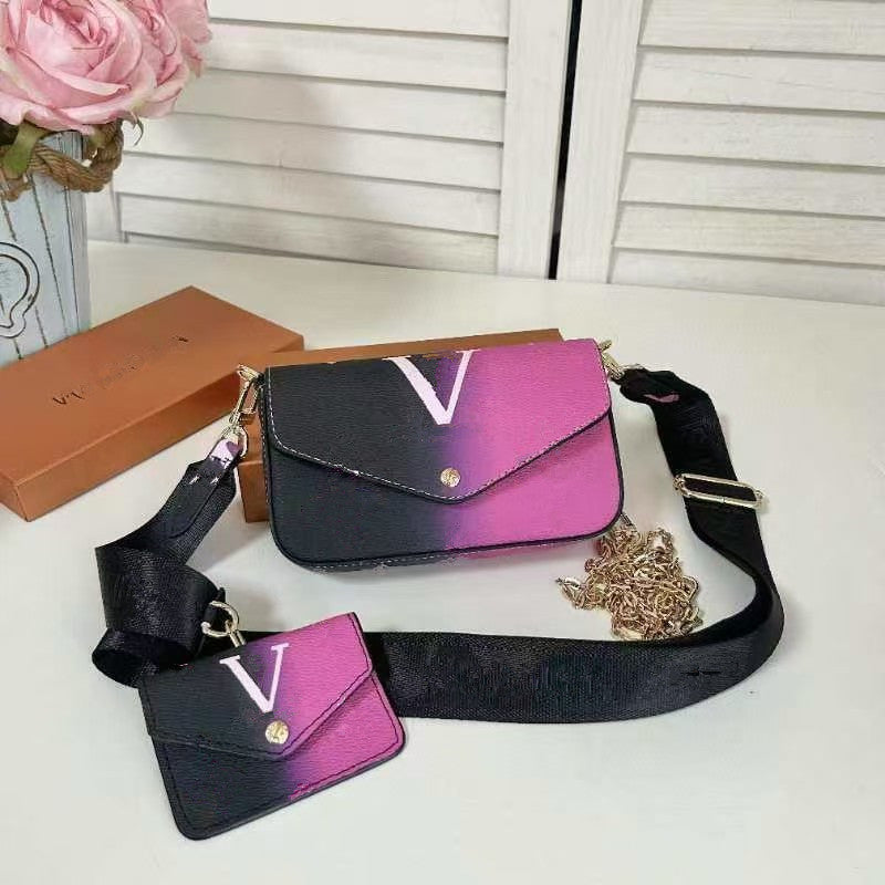 Tricolor Printed Mahjong Mini Gift Box Small Square Bags