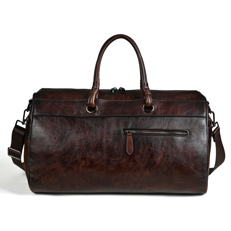 Women's & Men's & Top Layer Leather Handmade Retro Travel Bags