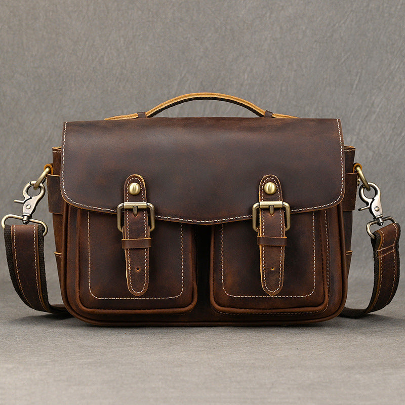 Vintage Genuine Leather Crazy Horse Mini Bags