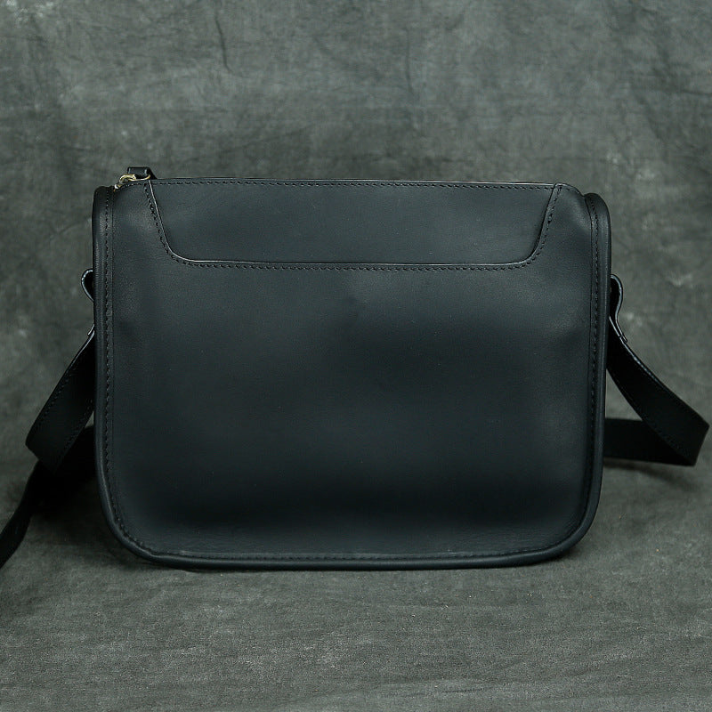 Women's & Men's Layer Cowhide Handmade Crazy Horse Leather Men's Shoulder Bags