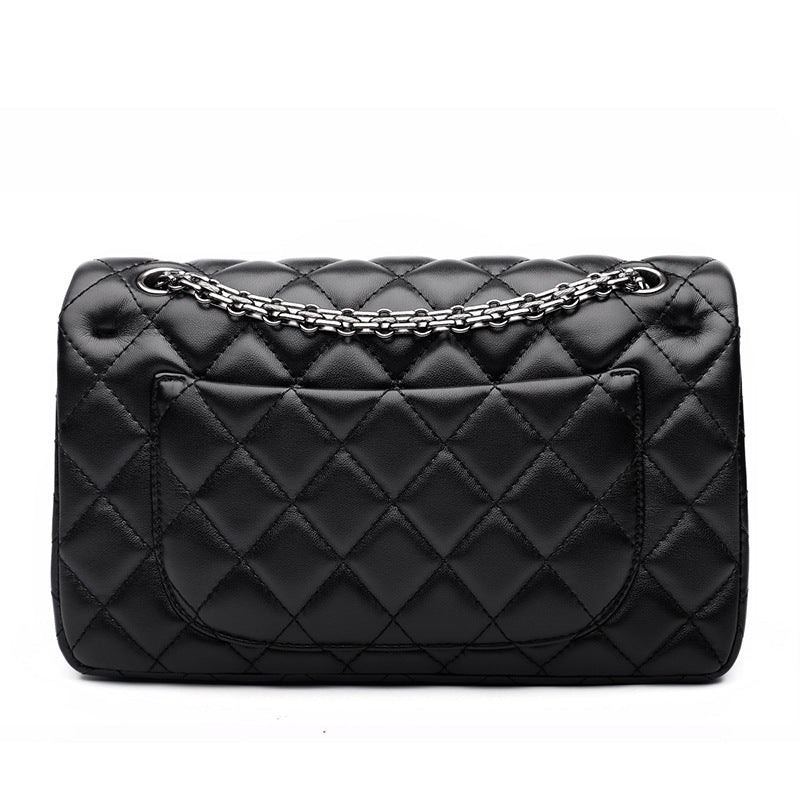 Women's Fashionable Classic Style Diamond Badge Chain Shoulder Bags