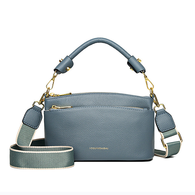 Women's Glamorous Leather First Layer Shell Shoulder Bags