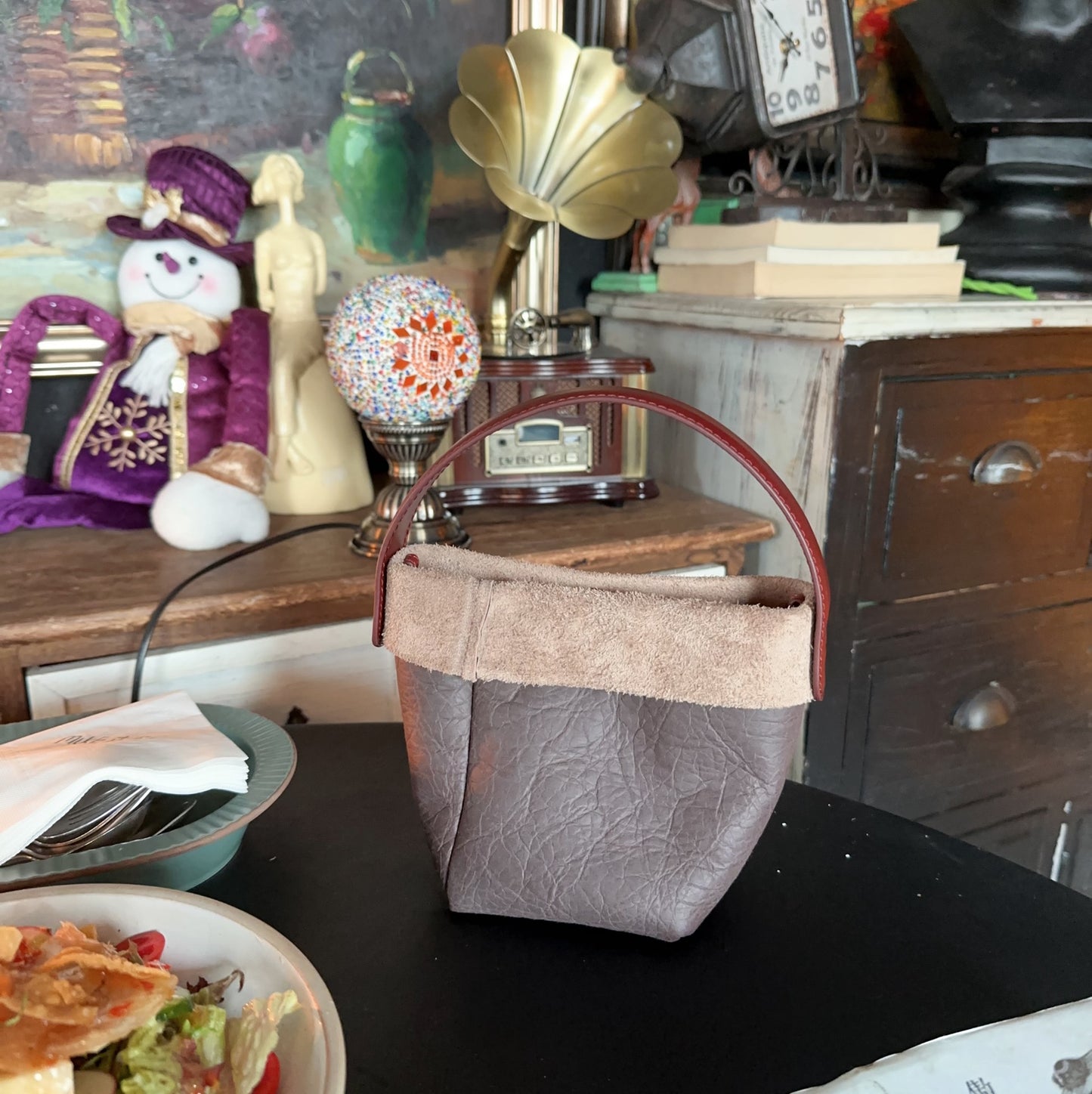 Women's High-grade Genuine Leather Simple Large Capacity Handbags